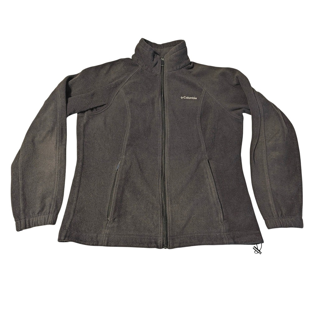 Columbia Women's Medium Benton Springs Full Zip Fleece Jacket Black Gorpcore